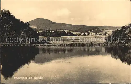 Waltersdorf Zittau Pocheteich mit Lausche Kat. Grossschoenau Sachsen