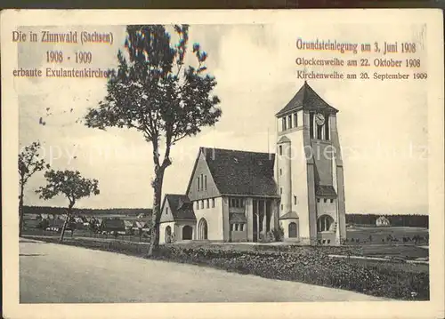 Zinnwald Georgenfeld Exulantenkirche Kat. Altenberg