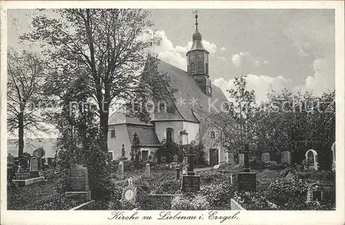 Liebenau Geising Kirche Friedhof Kat. Geising