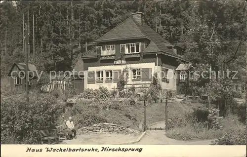 Hirschsprung Haus Wackelbartsruhe Kat. Altenberg