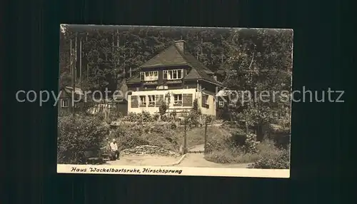 Hirschsprung Haus Wackelbartsruhe Kat. Altenberg