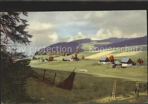 Rehefeld Zaunhaus Blick vom Kreuzweg Kat. Altenberg