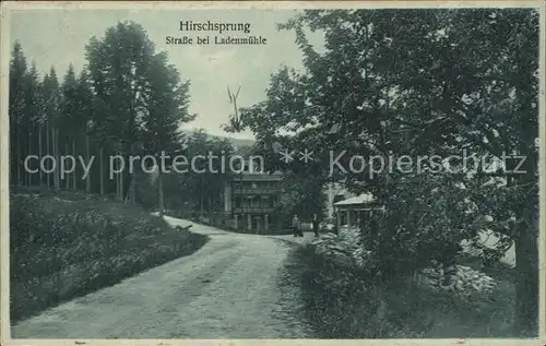 Hirschsprung Strasse bei Ladenmuehle Kat. Altenberg