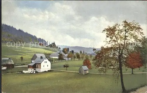 Rehefeld Zaunhaus Blick auf das Schloss Kat. Altenberg