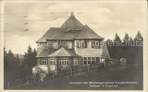 Zinnwald Georgenfeld Schulheim des Maedchengymnasiums Dresden Neustadt Kat. Altenberg