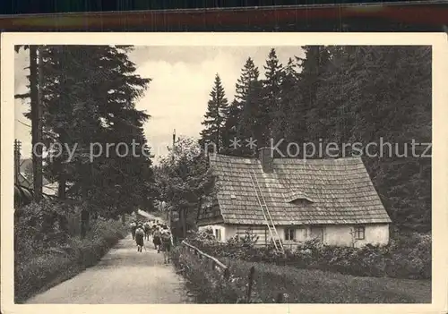 Zinnwald Georgenfeld Altes Haus am Aschergraben Kat. Altenberg