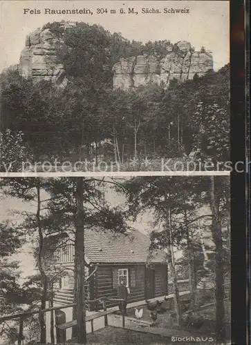 Weissig Struppen Fels Rauenstein Blockhaus / Struppen /Saechsische Schweiz-Osterzgebirge LKR