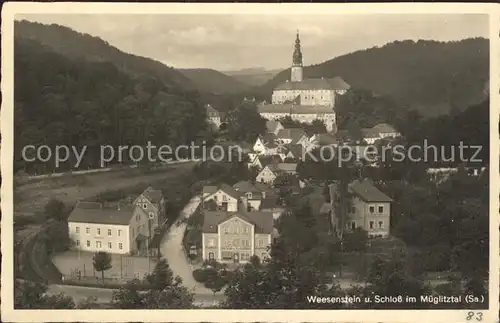 Mueglitztal Weesenstein Schloss Kat. Mueglitztal