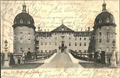 Moritzburg Sachsen Koenigliches Jagdschloss Aufgang Kat. Moritzburg Dresden