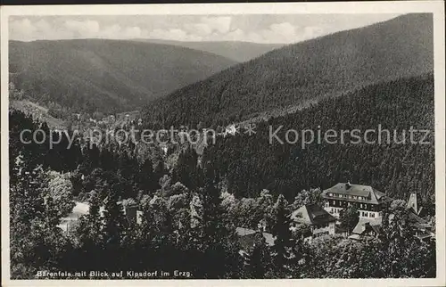 Baerenfels Erzgebirge Blick auf Kipsdorf Kat. Altenberg