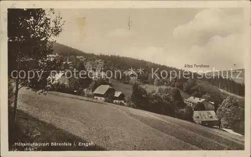 Baerenfels Erzgebirge Altes Forsthaus Kat. Altenberg