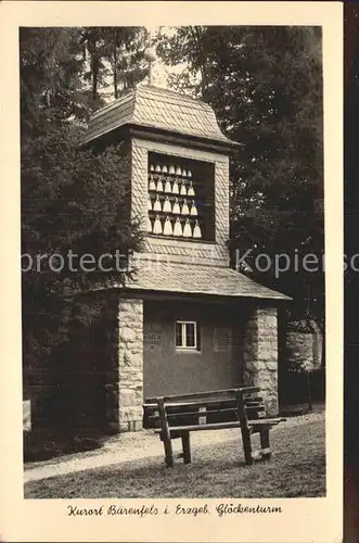 Baerenfels Erzgebirge Glockenturm Kat. Altenberg