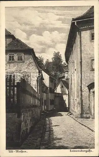 Meissen Elbe Sachsen Leinewebergasse Kat. Meissen