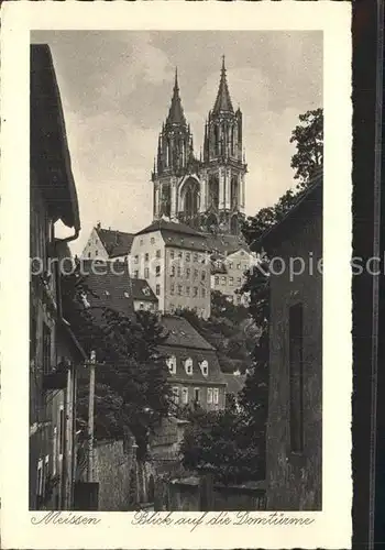 Meissen Elbe Sachsen Domtuerme Kat. Meissen