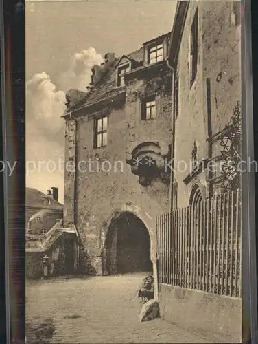 Meissen Elbe Sachsen Das erste Burgtor Kat. Meissen