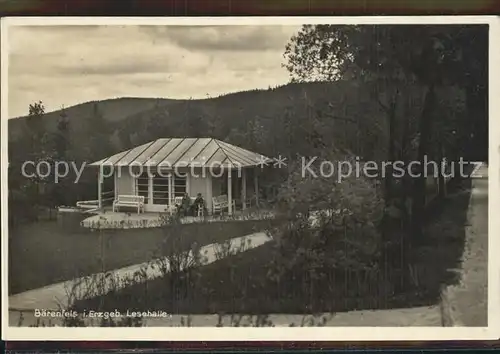 Baerenfels Erzgebirge Lesehalle Kat. Altenberg