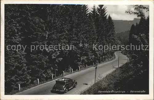 Baerenfels Erzgebirge Baerenstrasse Kat. Altenberg