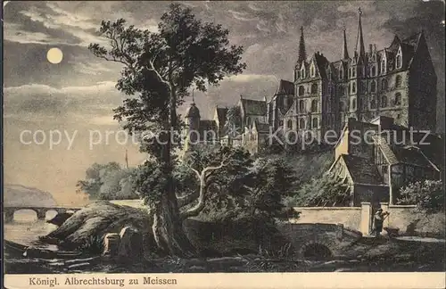 Meissen Elbe Sachsen Koenigliche Albrechtsburg Kat. Meissen