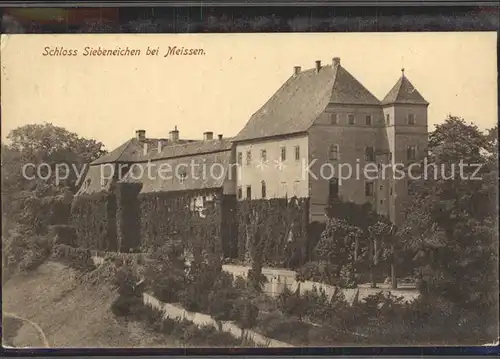 Meissen Elbe Sachsen Schloss Siebeneichen Kat. Meissen