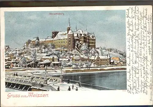 Meissen Elbe Sachsen Albrechtsburg Kat. Meissen