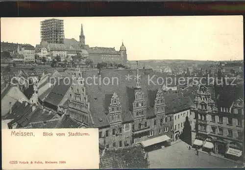 Meissen Elbe Sachsen Blick vom Stadtturm Kat. Meissen