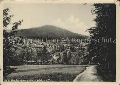 Baerenfels Erzgebirge Spitzberg Kat. Altenberg