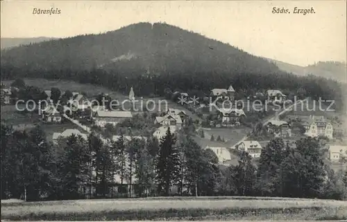 Baerenfels Erzgebirge Dorfansicht Kat. Altenberg