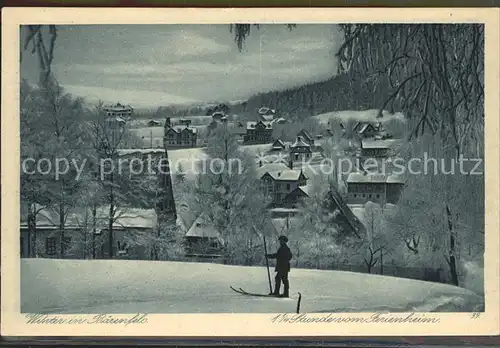 Baerenfels Erzgebirge Winter Kat. Altenberg
