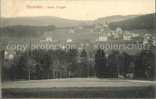 Baerenfels Erzgebirge Dorfansicht Kat. Altenberg