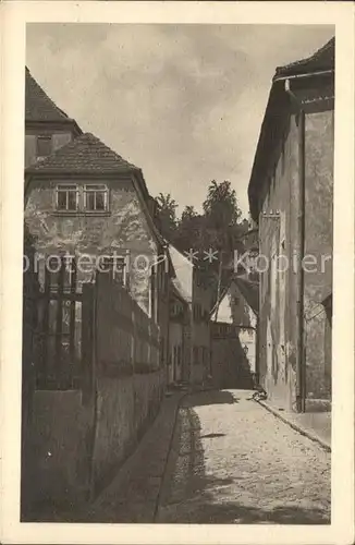 Meissen Elbe Sachsen Leinewebergasse Kat. Meissen