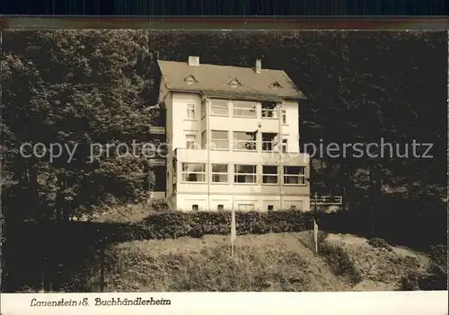 Lauenstein Erzgebirge Buchhaendlerheim Kat. Geising
