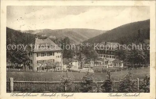 Baerenfels Erzgebirge Kurhausanlage Kaiserhof Kat. Altenberg
