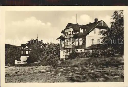 Baerenfels Erzgebirge Haus Lydia Haus Felsenburg Kat. Altenberg