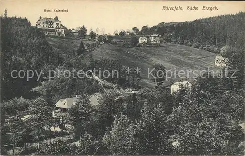 Baerenfels Erzgebirge Hotel Kaiserhof Kat. Altenberg