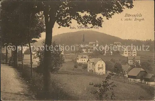 Baerenfels Erzgebirge Dorfansicht Kat. Altenberg