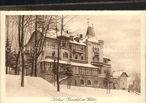 Baerenfels Erzgebirge Kurhaus Kaiserhof Kat. Altenberg