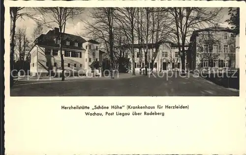 Liegau Augustusbad Herzheilstaette Schoene Hoehe Kat. Radeberg