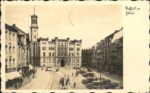 Zittau Markt und Rathaus Kat. Zittau