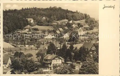 Jonsdorf Blick nach dem Hyronimusstein Kat. Kurort Jonsdorf