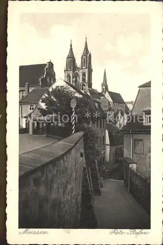 Meissen Elbe Sachsen Rote Stufen Kat. Meissen