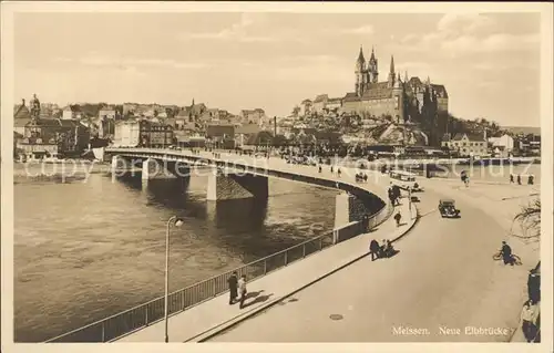 Meissen Elbe Sachsen Neue Elbbruecke Kat. Meissen