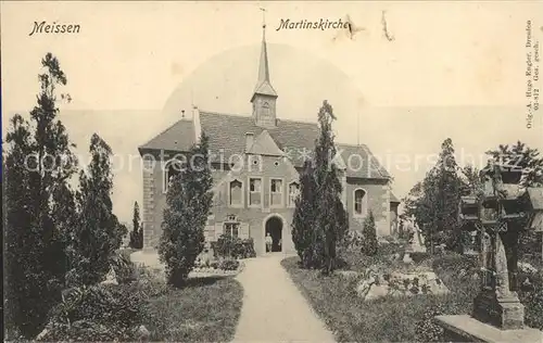 Meissen Elbe Sachsen Martinskirche Kat. Meissen