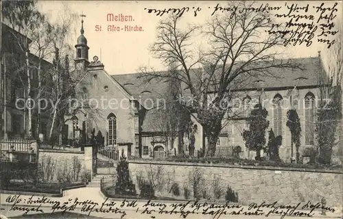 Meissen Elbe Sachsen Sankt Afra Kirche Kat. Meissen