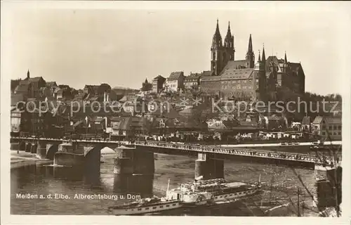 Meissen Elbe Sachsen  Albrechtsburg und Dom Kat. Meissen