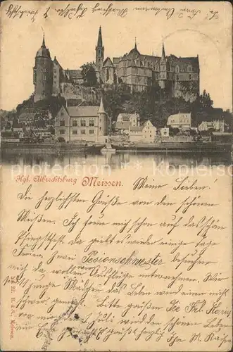 Meissen Elbe Sachsen Koenigliche Albrechtsburg Kat. Meissen