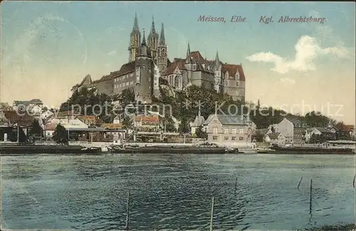 Meissen Elbe Sachsen Koenigliche Albrechtsburg  Kat. Meissen