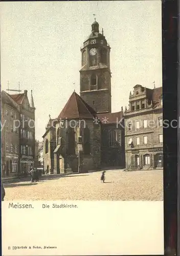 Meissen Elbe Sachsen Stadtkirche Kat. Meissen