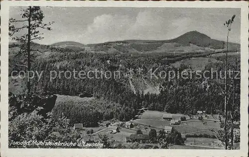 Jonsdorf Muehlsteinbrueche Lausche Kat. Kurort Jonsdorf