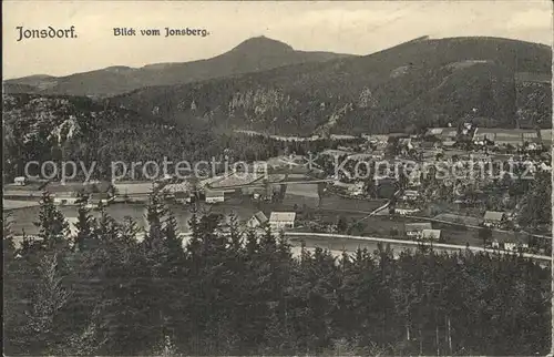 Jonsdorf Blick vom Jonsberg Kat. Kurort Jonsdorf