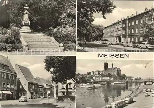 Meissen Elbe Sachsen Boettger  Denkmal Porzellanmanufaktur Albrechtsburg Dom Kat. Meissen